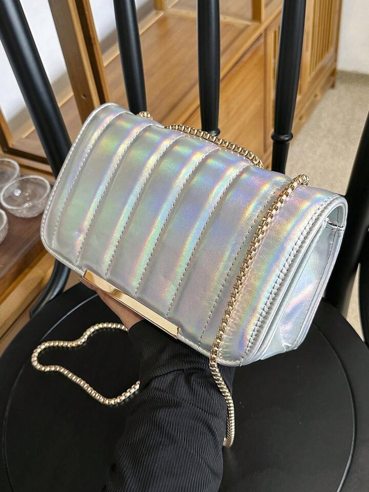 Rainbow Silver Bag