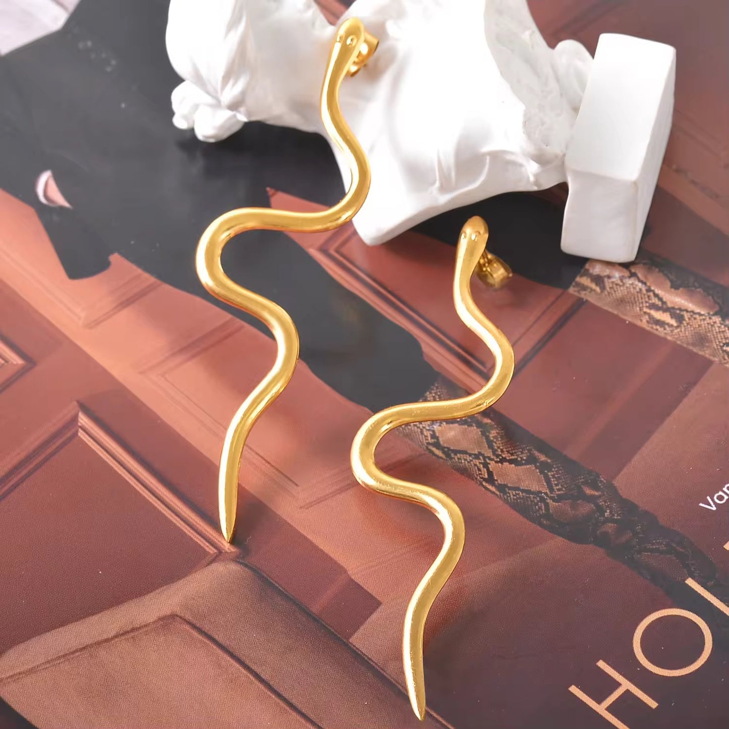 Hazy Serpent Earrings