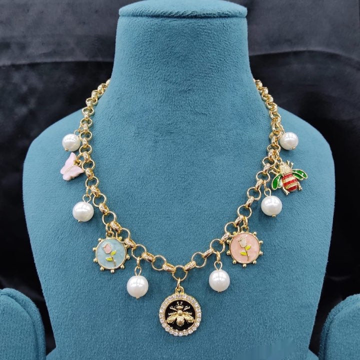 Queen Bee Charm Necklace