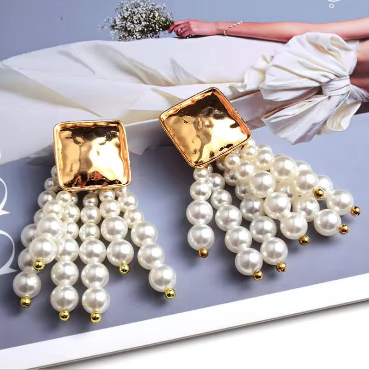 Pearl Patch Earrings
