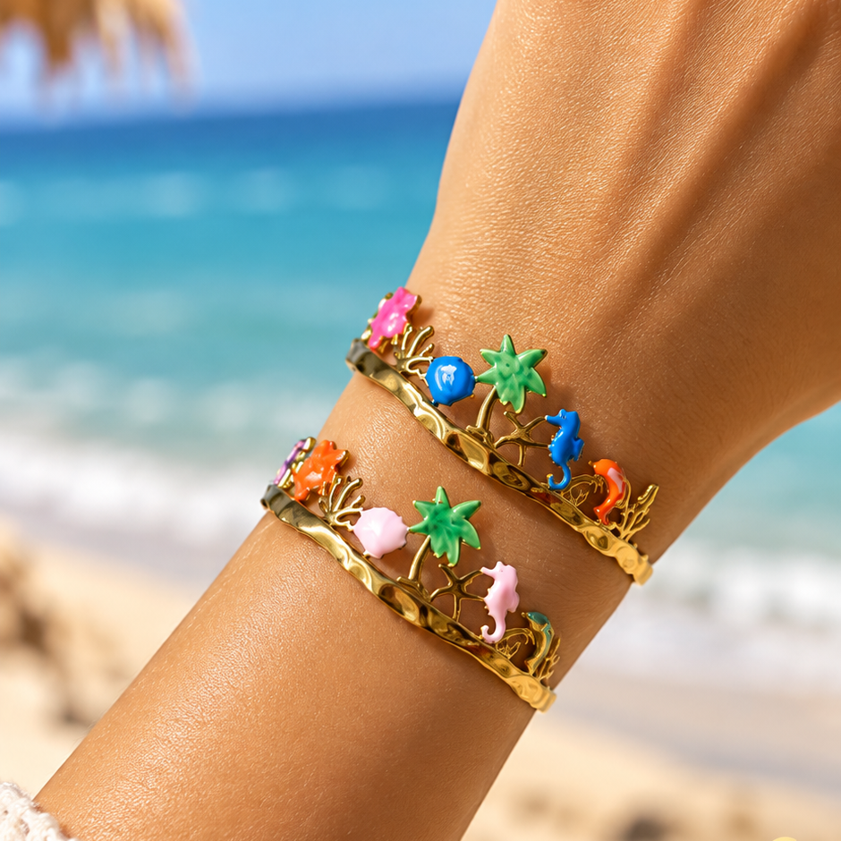 Enamel Beach Bracelet