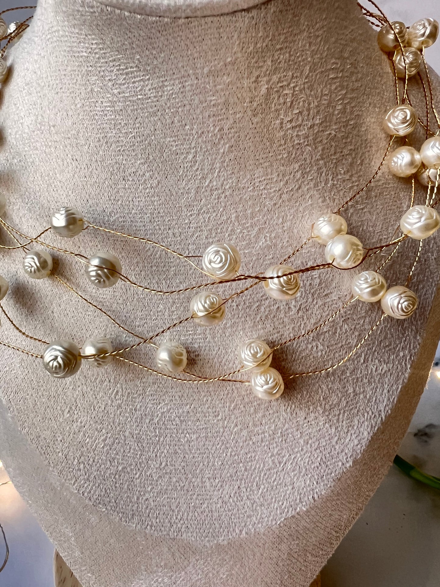 Rose Pearl Necklace