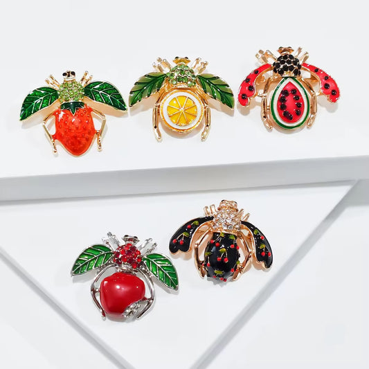 Fruity Bee Stud Earrings