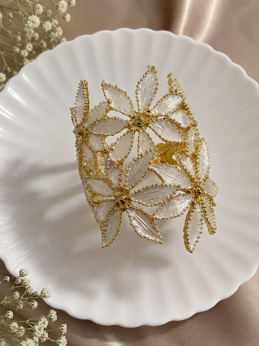 White Bloom Cuff