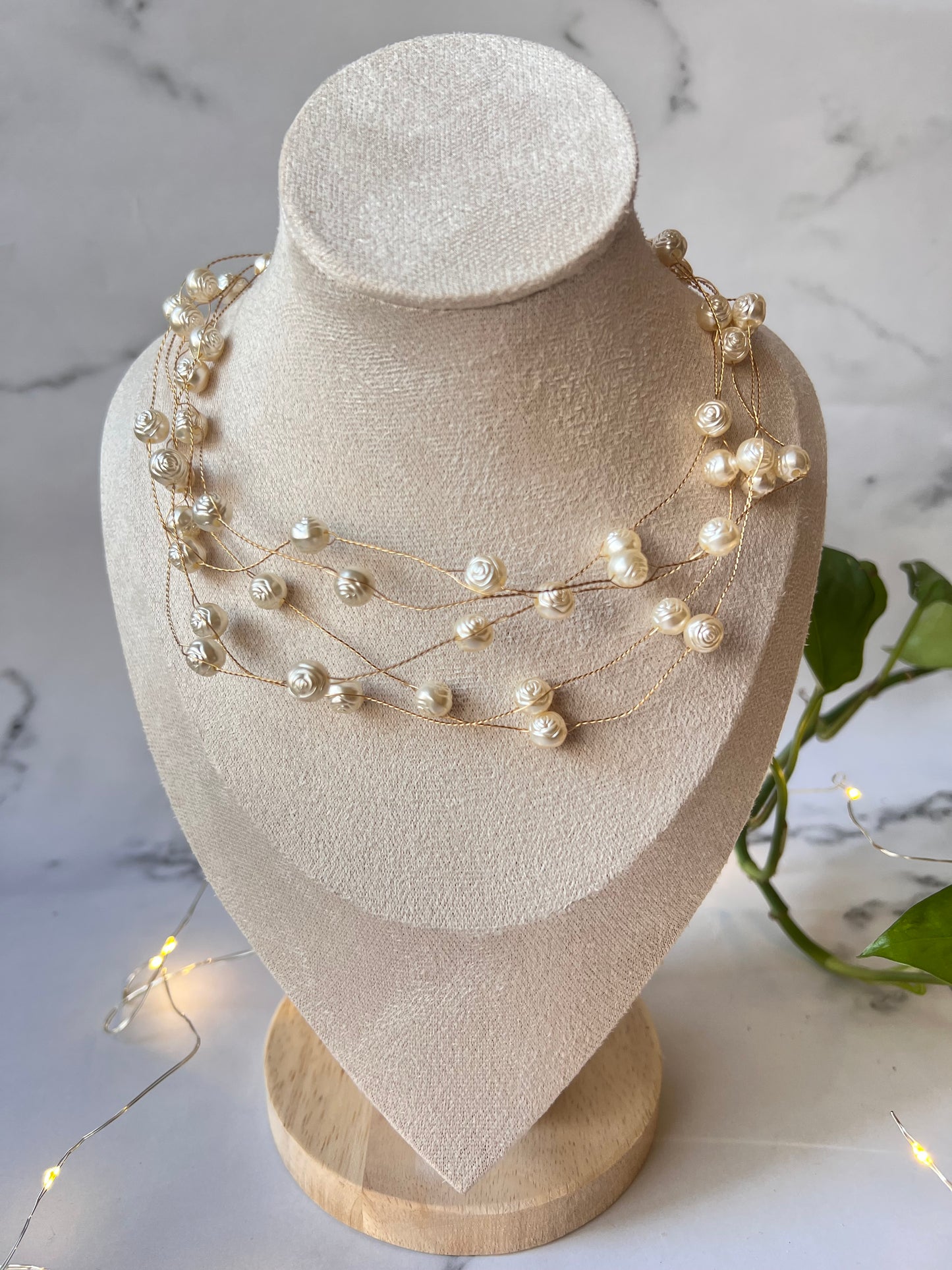 Rose Pearl Necklace