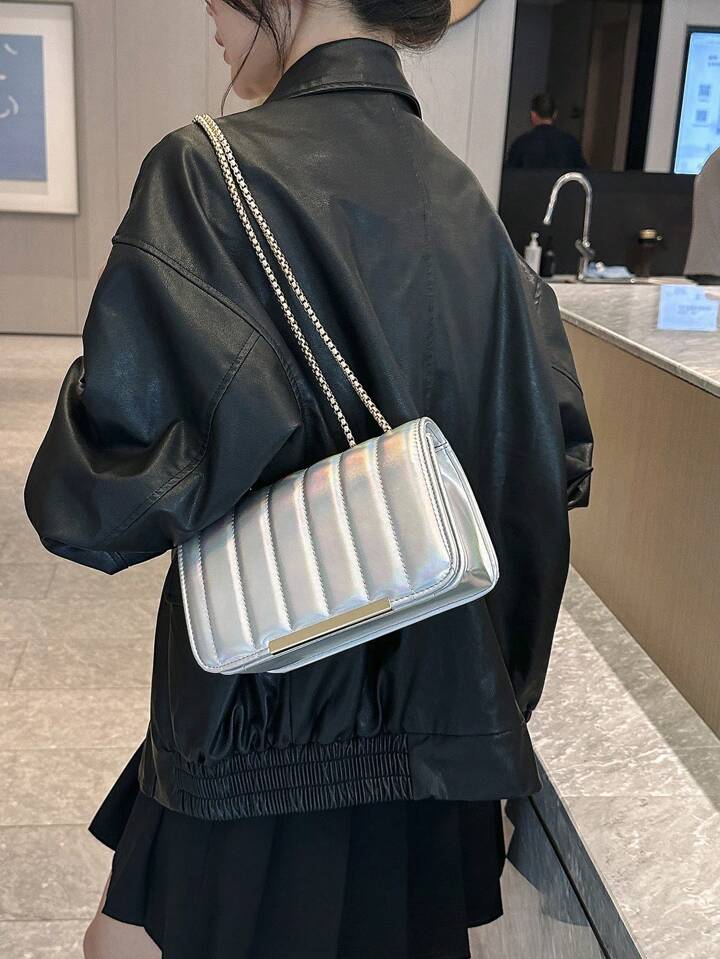 Rainbow Silver Bag