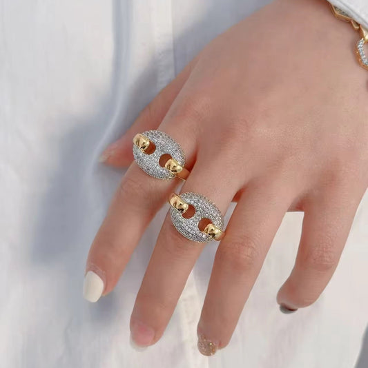 Cuban Diamond Ring