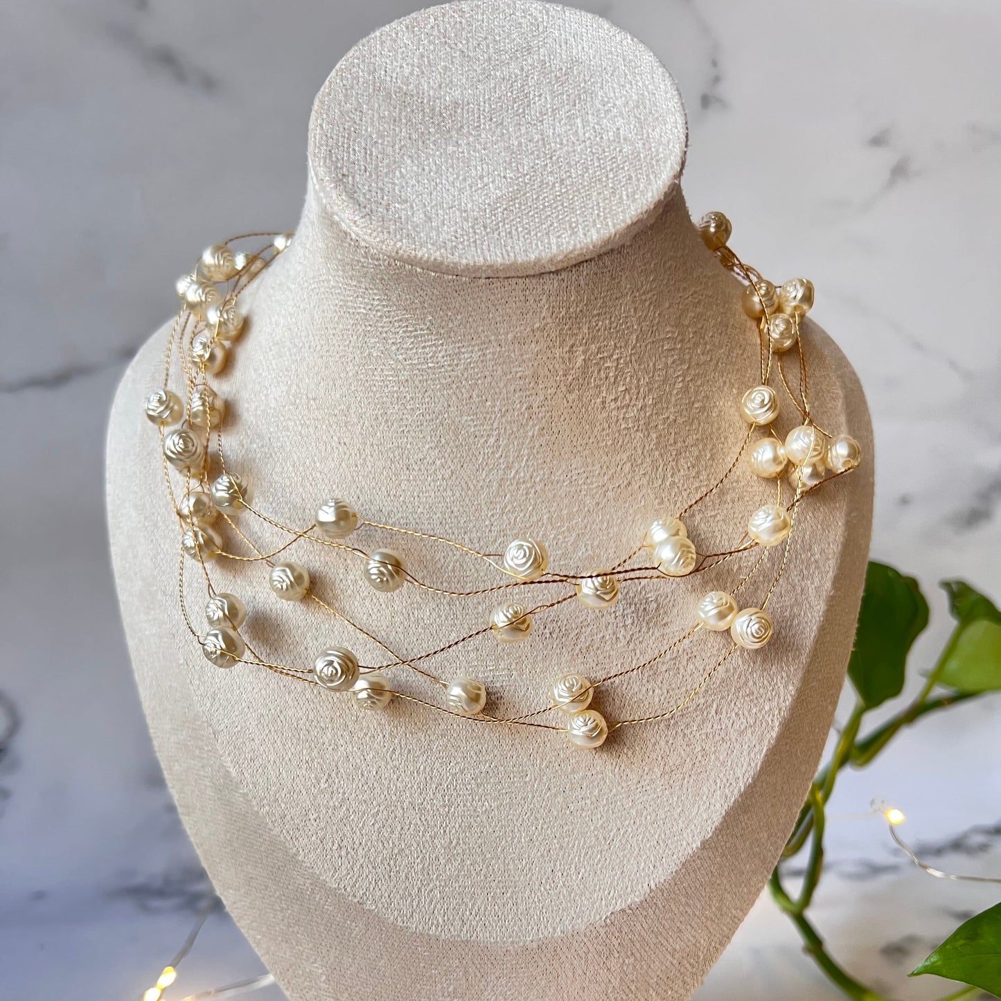 Rose Pearl Necklace