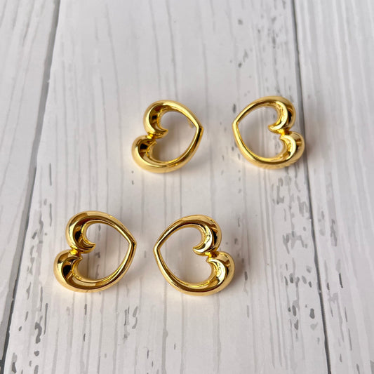 Heart Art Studs