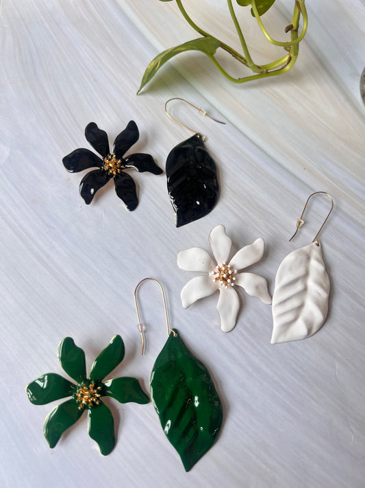 Dual Floral Earrings
