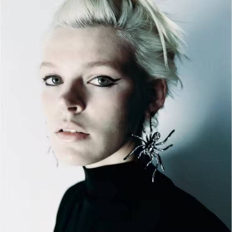 Bejewelled Spider Earrings