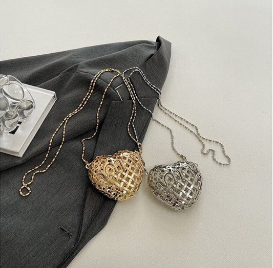 Heart Melt Mini Bag - Golden