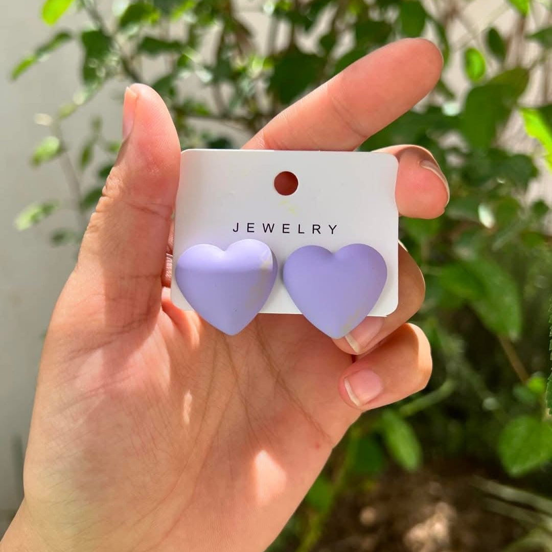 Purple Heart Studs