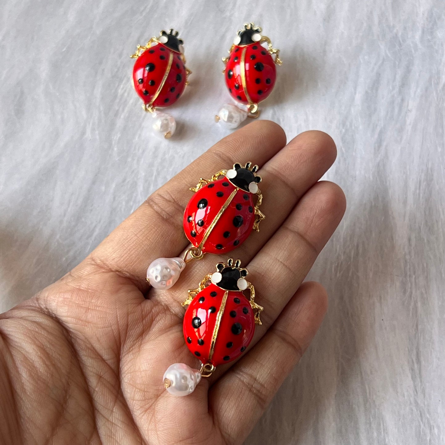 Lady Bug Studs