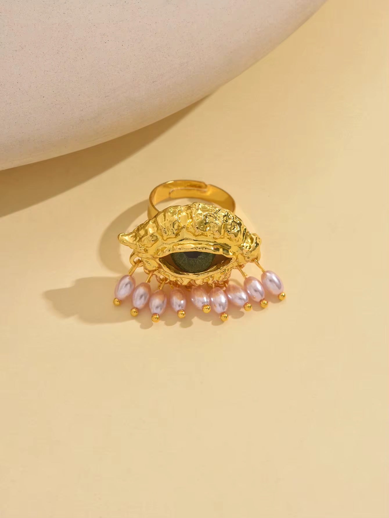 Evil Eye Tassel Ring