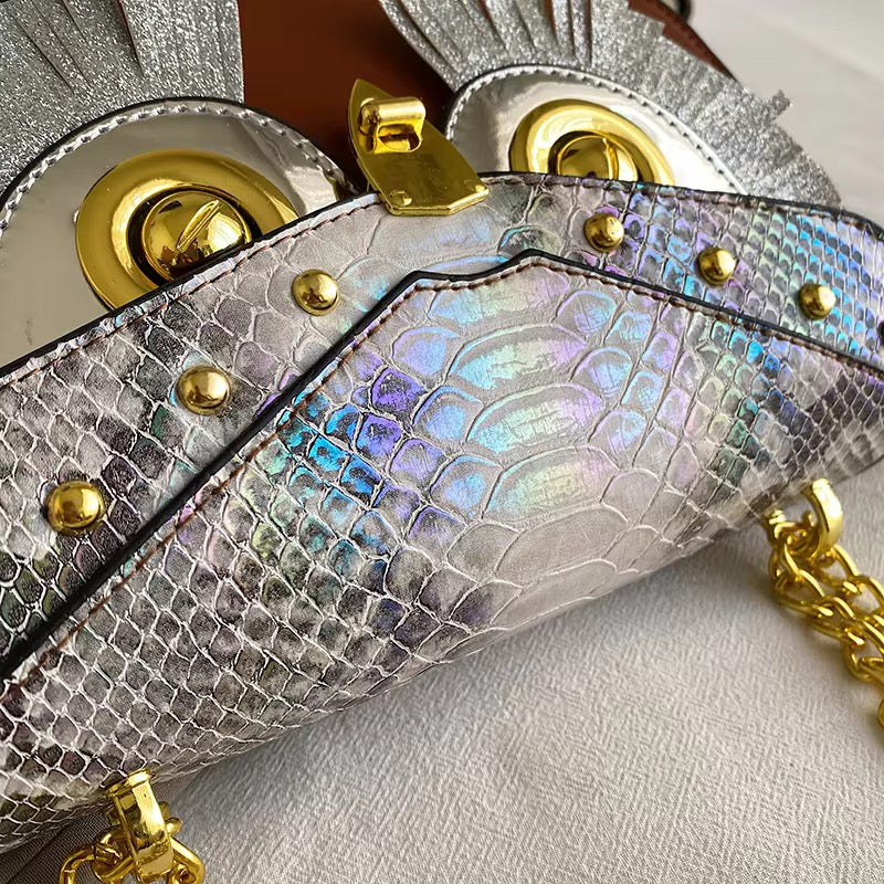 Tan Owl Bag
