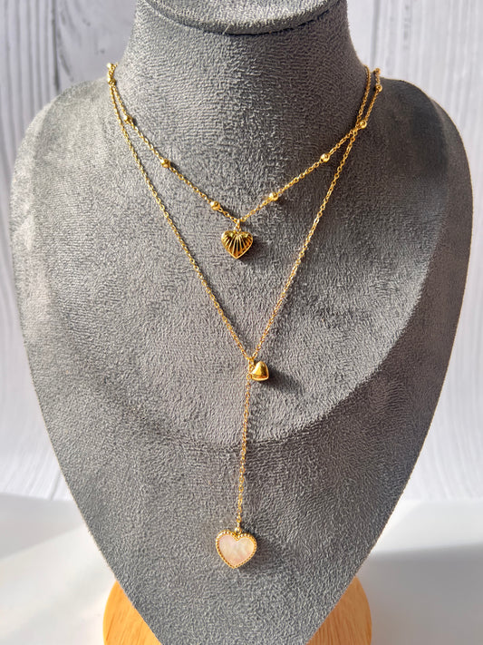 Monica Heart Layer Necklace