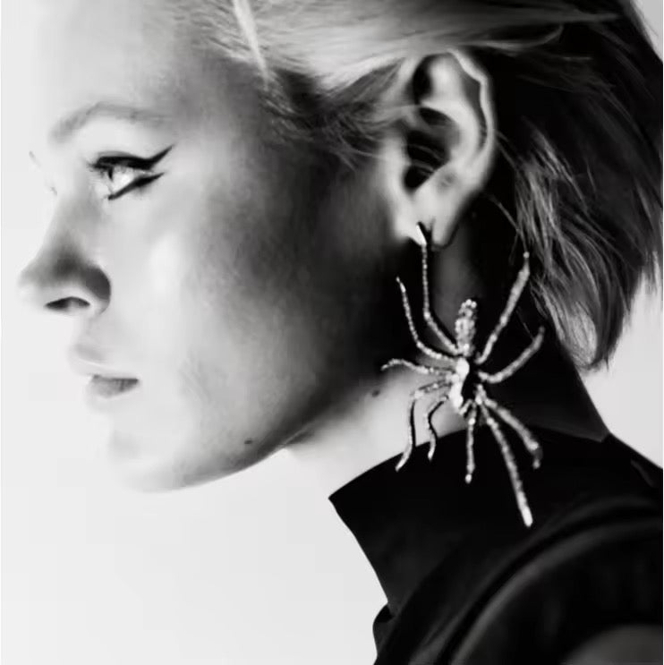Bejewelled Spider Earrings