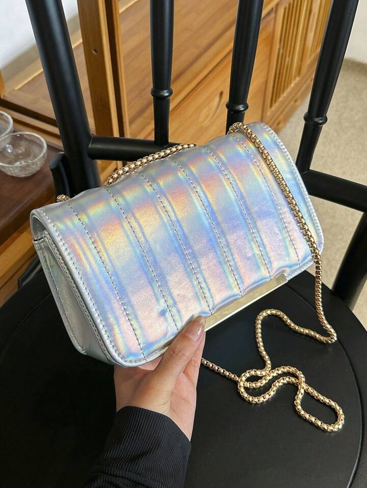 Rainbow Silver Bag