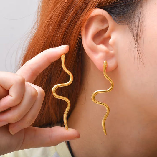 Hazy Serpent Earrings