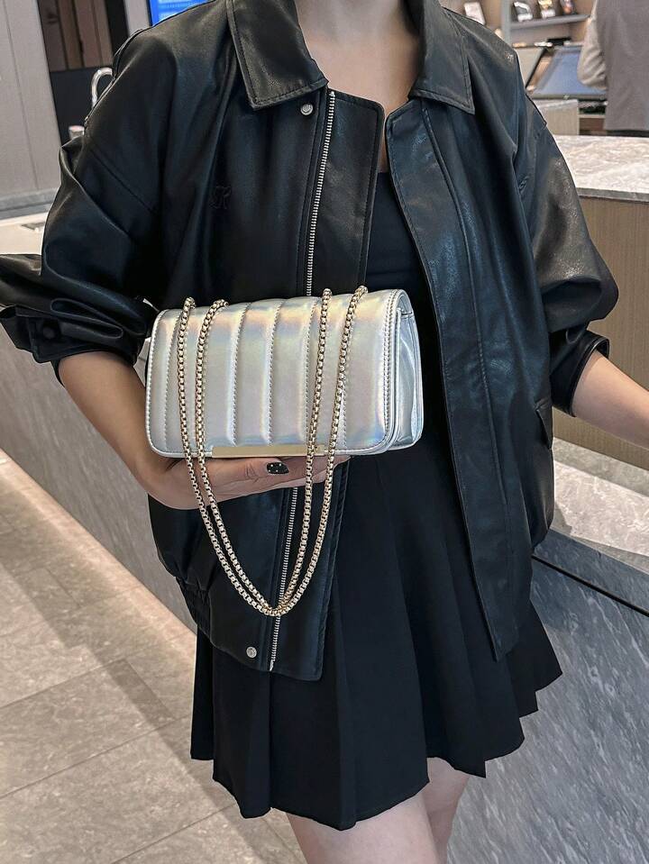 Rainbow Silver Bag