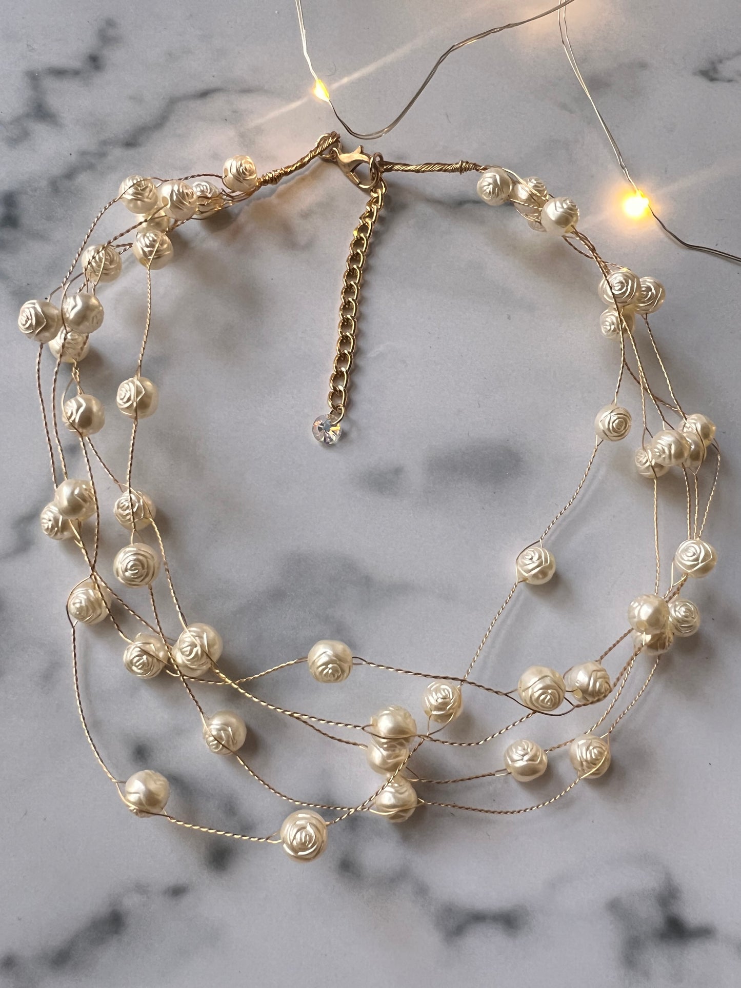 Rose Pearl Necklace