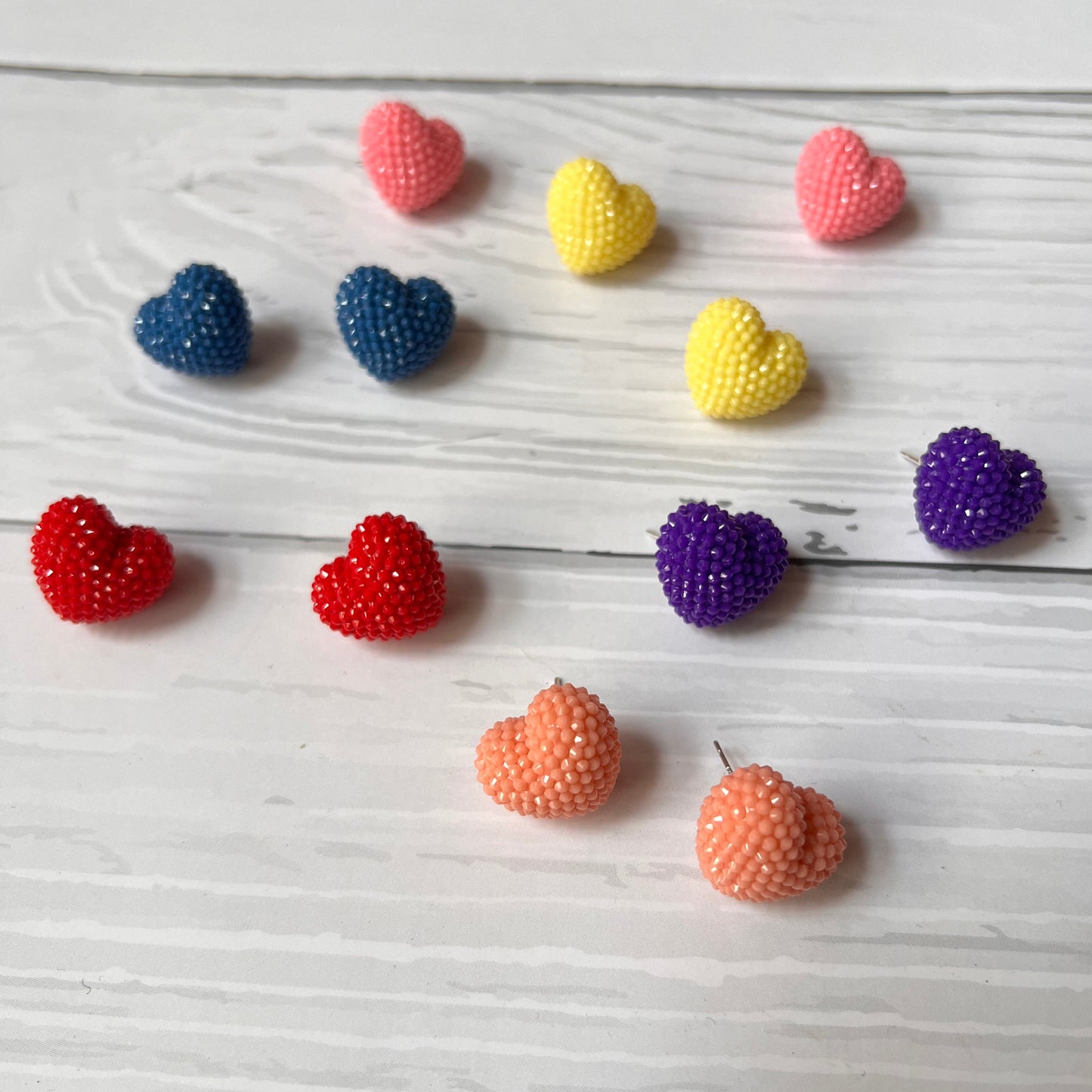 Bubble Heart Studs