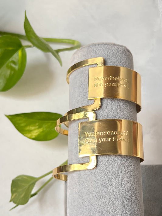 Lady Boss Quote Hand cuff