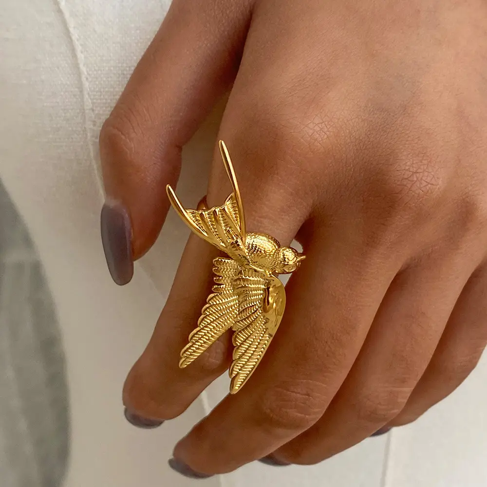 Golden Bird Ring