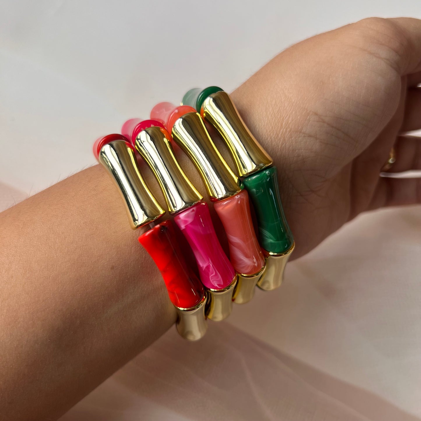 Bamboo Acrylic Bracelet