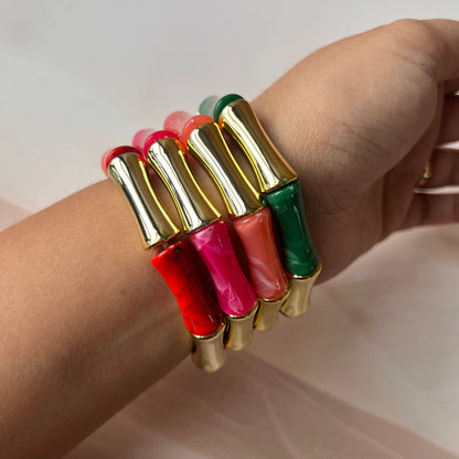 Bamboo Acrylic Bracelet