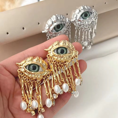 Kult Eye Danglers - Golden