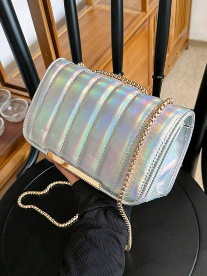 Rainbow Silver Bag