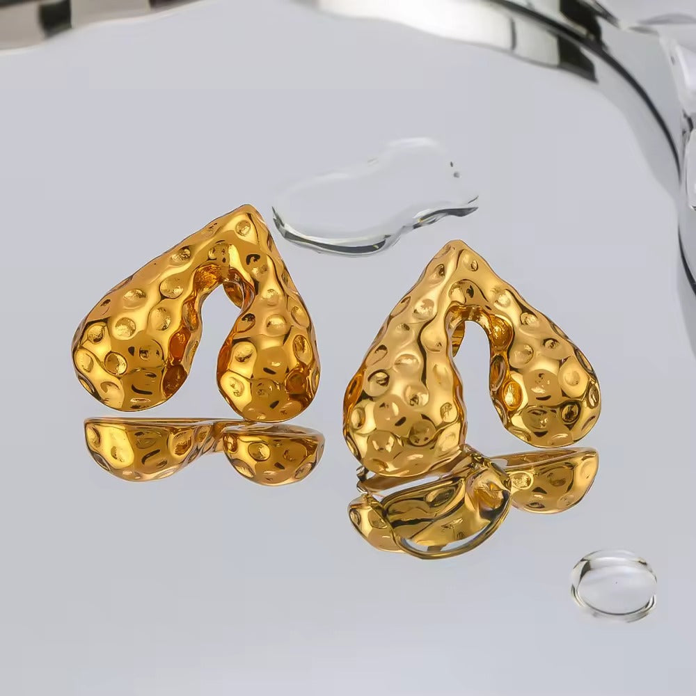 Inverted Heart Studs