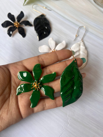 Dual Floral Earrings