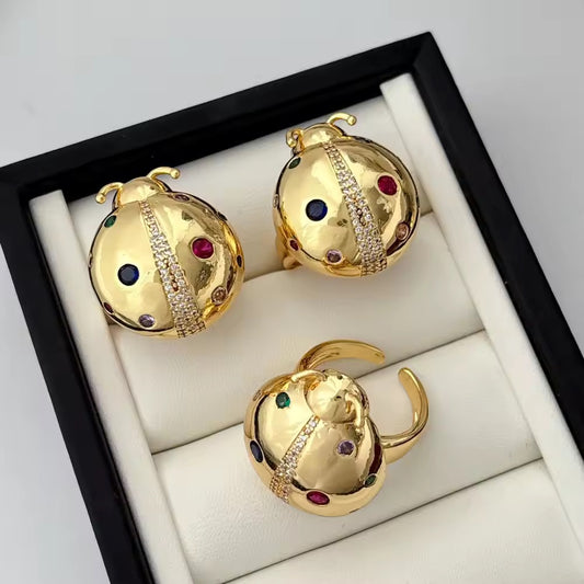 Golden Bug Ring
