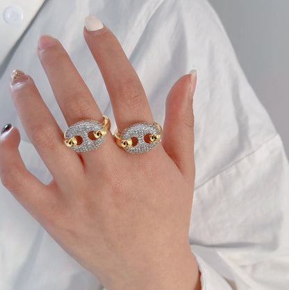 Cuban Diamond Ring