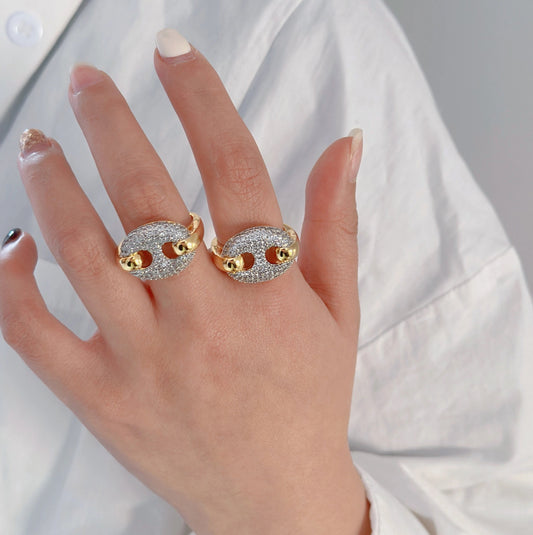 Cuban Diamond Ring