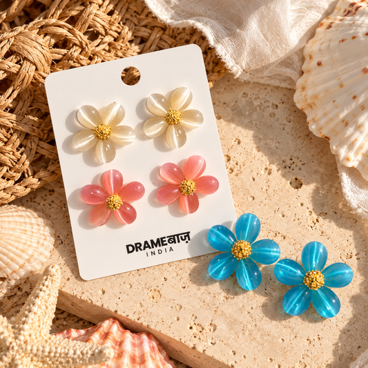 Jelly Flower Earrings