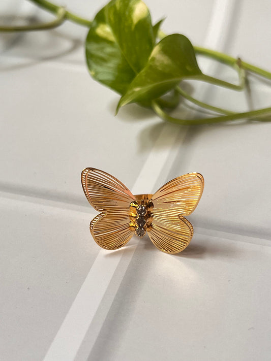 Dainty Butterfly Ring