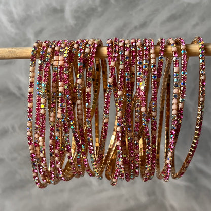 Paris Pink Shimmy Bracelets