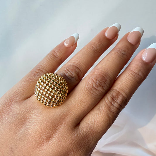 Golden Disco Ring