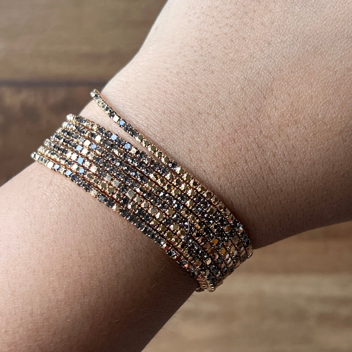 Golden Glam Shimmy Bracelets