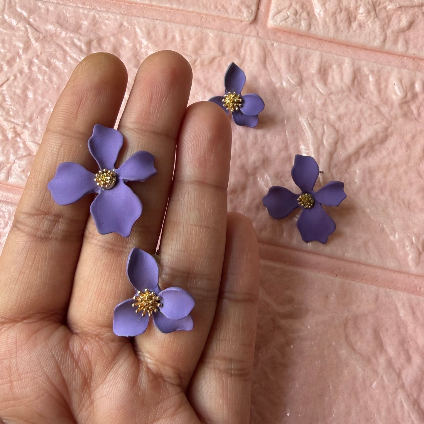 Purple Earrings