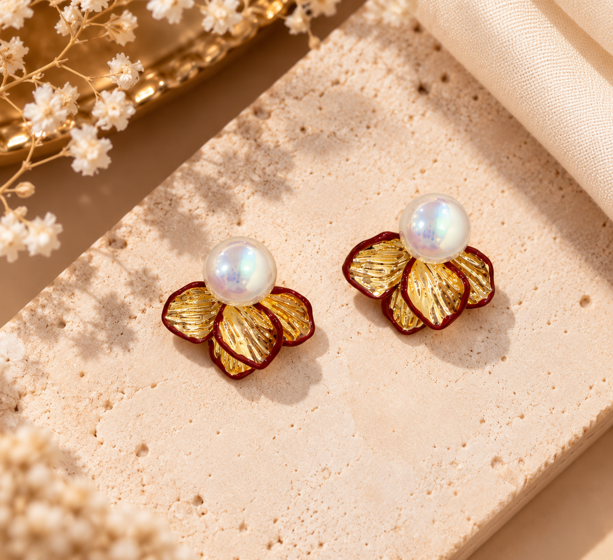 Velvet Bloom Studs