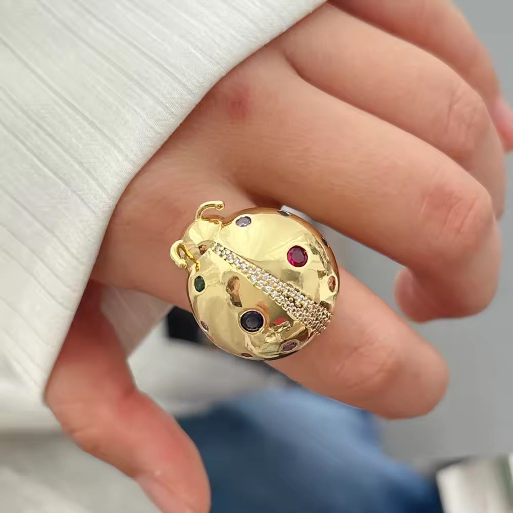 Golden Bug Ring