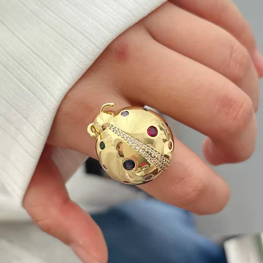 Golden Bug Ring
