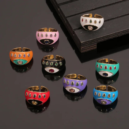 Chunky Evil Eye Ring