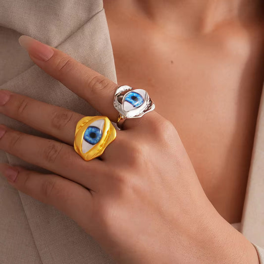 Lyla Eye Ring - Golden