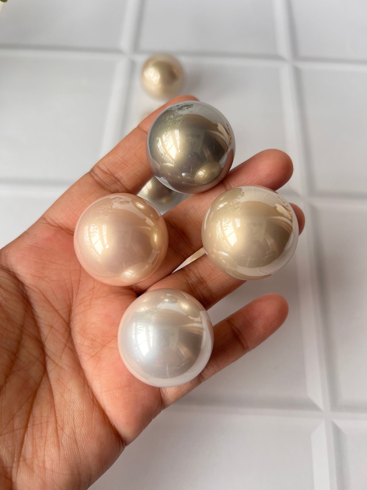 30mm Pearl Studs